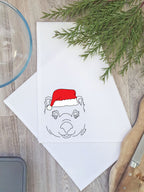 Wombat Christmas Edition Tea Towel