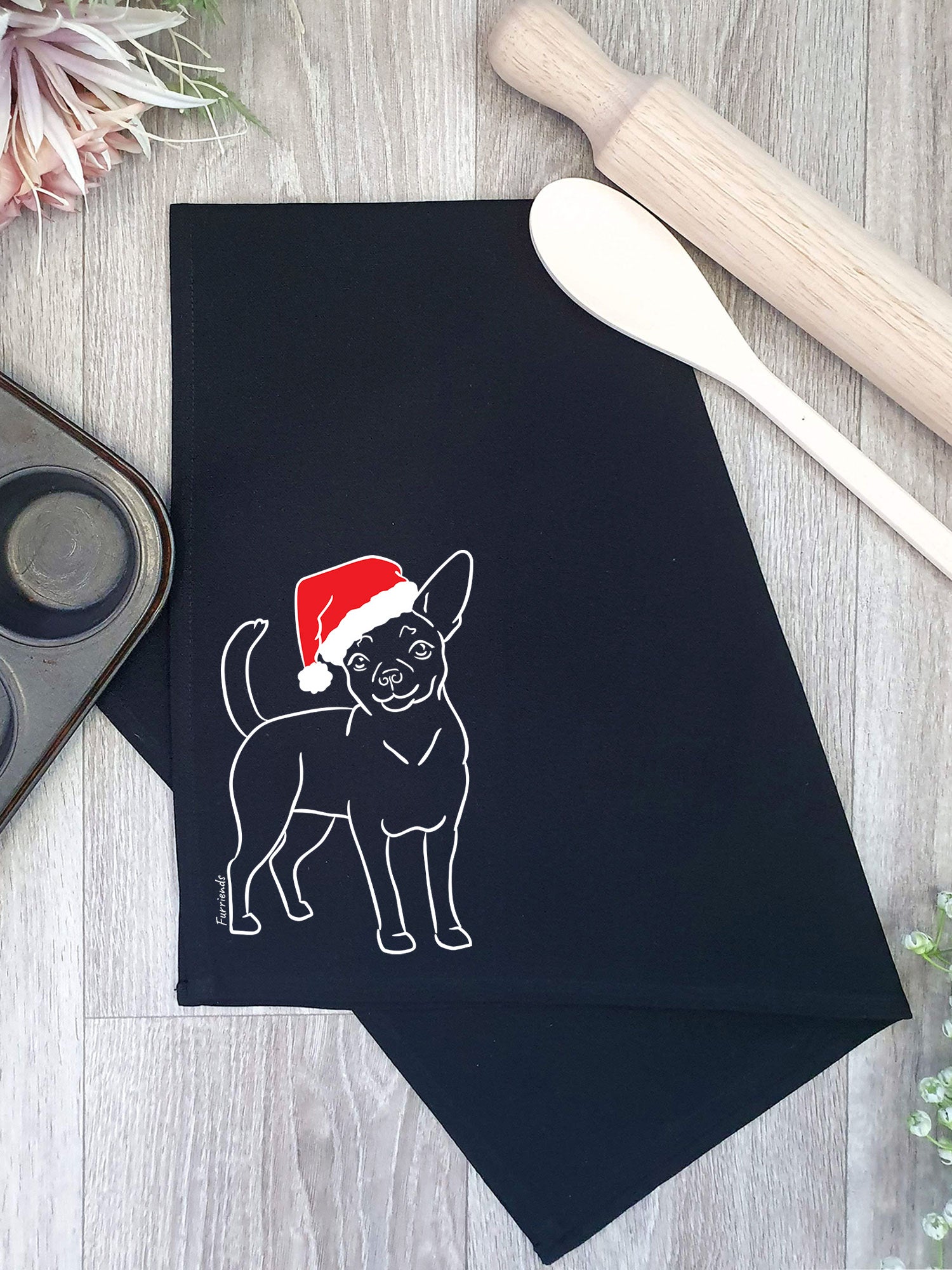 Chihuahua Christmas Edition Tea Towel