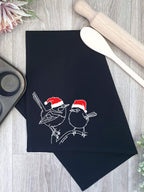 Superb Fairy Wren Christmas Edition Tea Towel