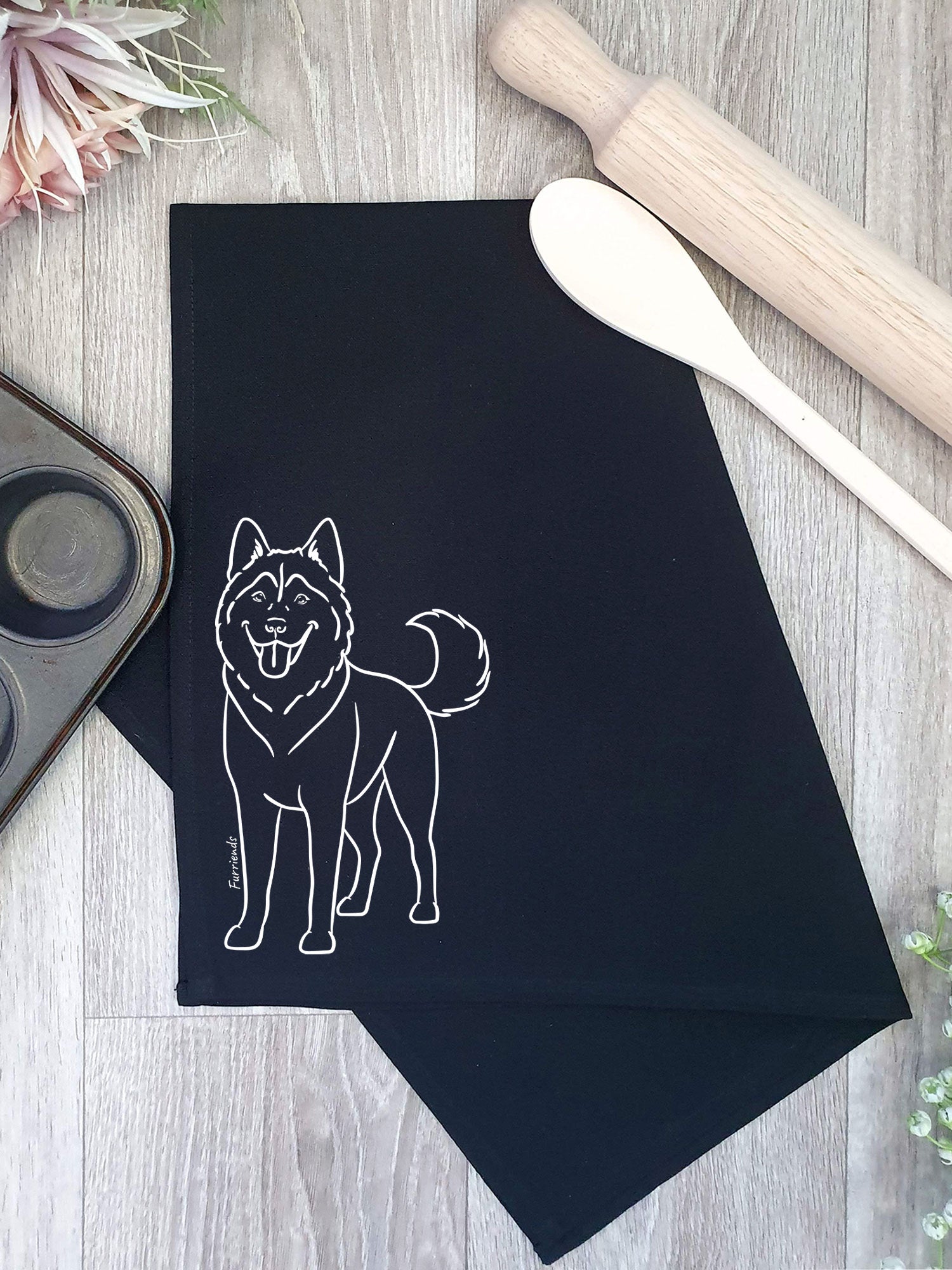 Husky Tea Towel