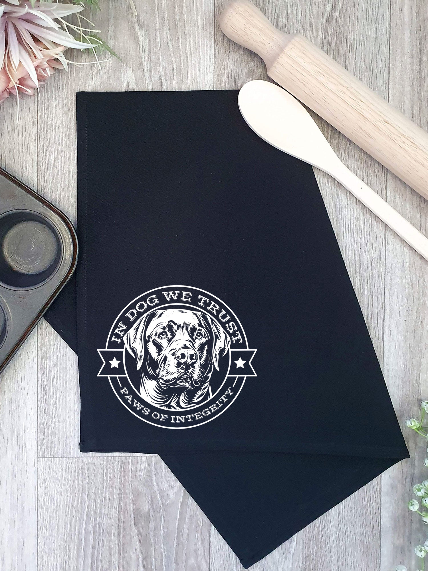 In Dog We Trust Tea Towel