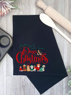 Just A Girl Who Loves Dogs & Christmas Tea Towel