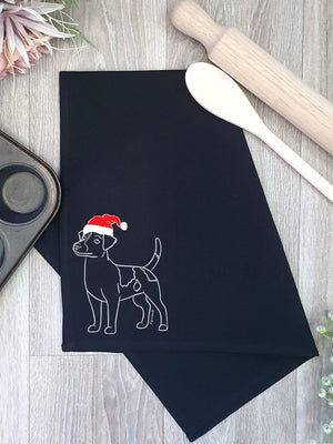 Jack Russell Terrier (Smooth Coat) Christmas Edition Tea Towel