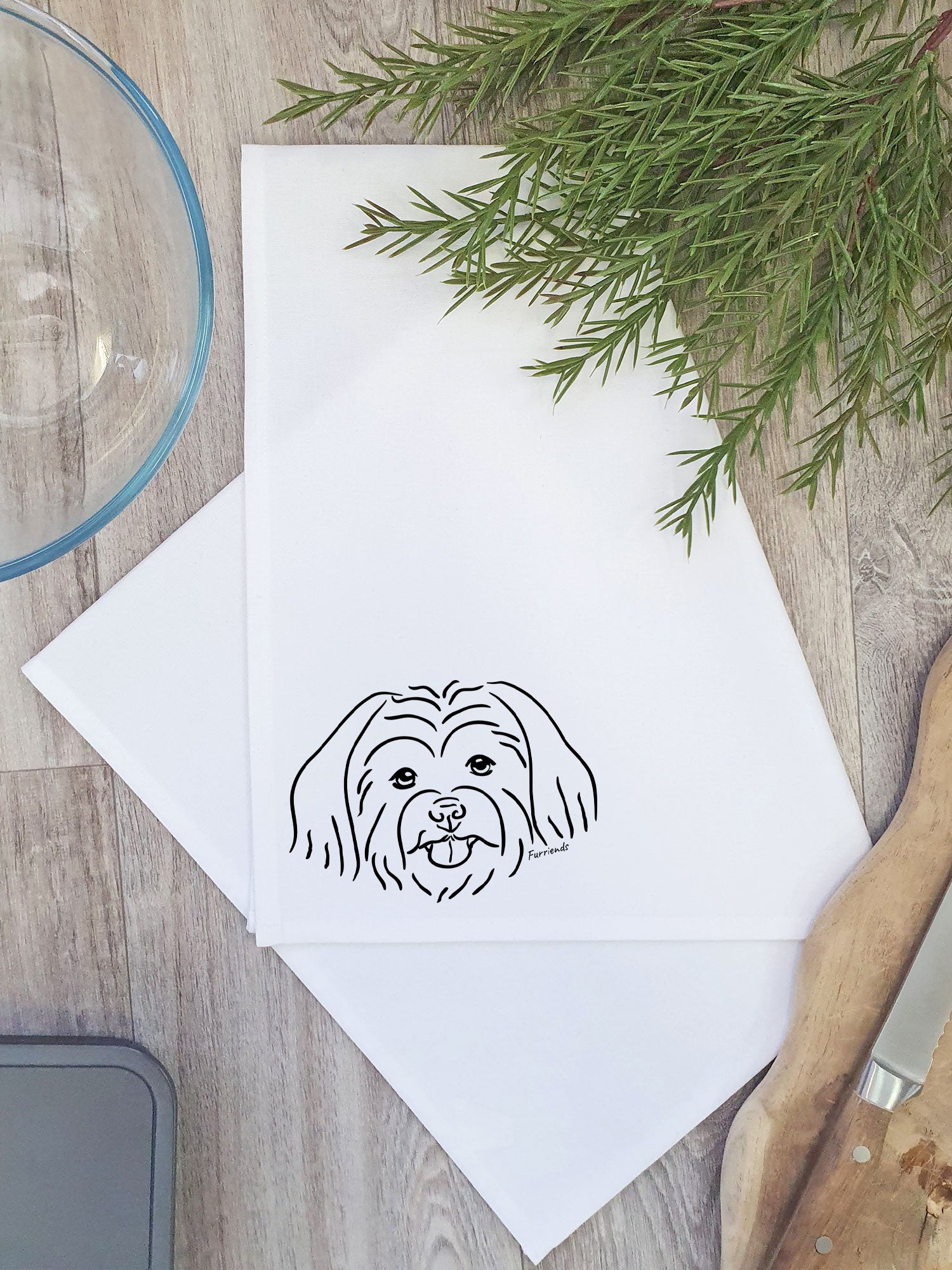 Maltese Terrier Tea Towel