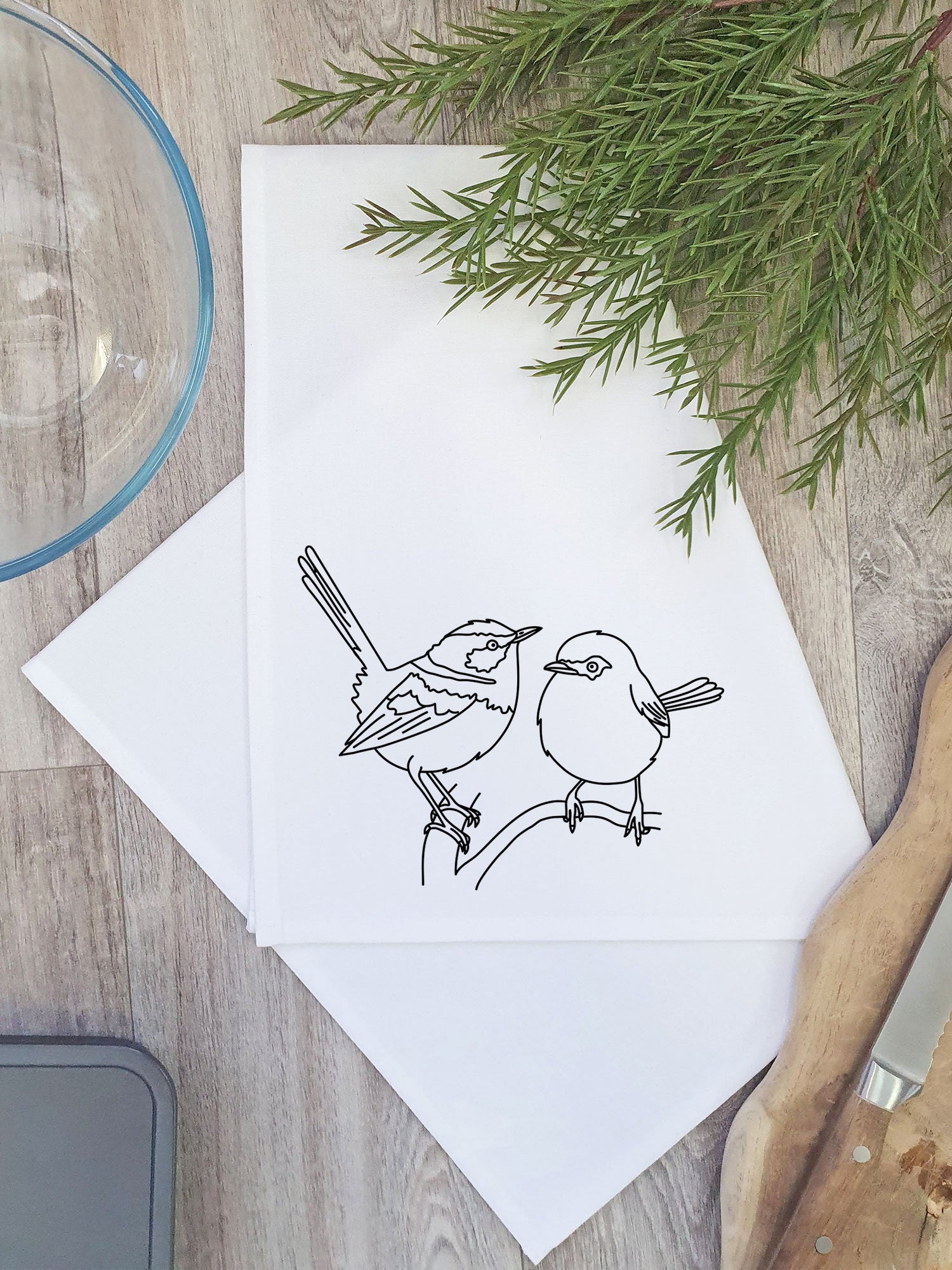 Superb Fairy Wren Tea Towel
