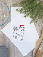 Labradoodle Christmas Edition Tea Towel
