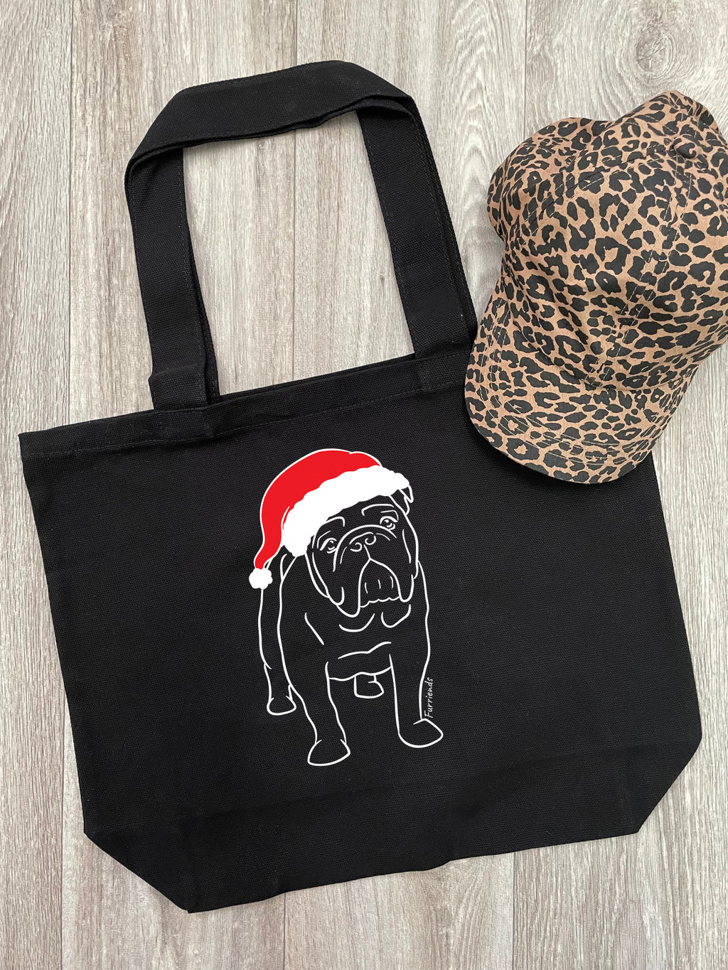 British Bulldog Christmas Edition Stella Tote Bag
