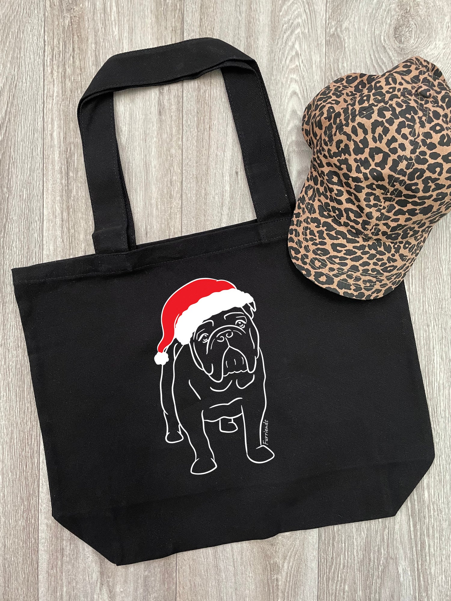 British Bulldog Christmas Edition Stella Tote Bag