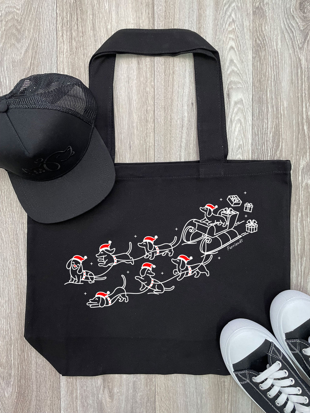 Dachshund Through The Snow Stella Tote Bag