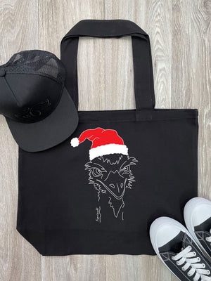 Emu Christmas Edition Cotton Canvas Shoulder Tote Bag