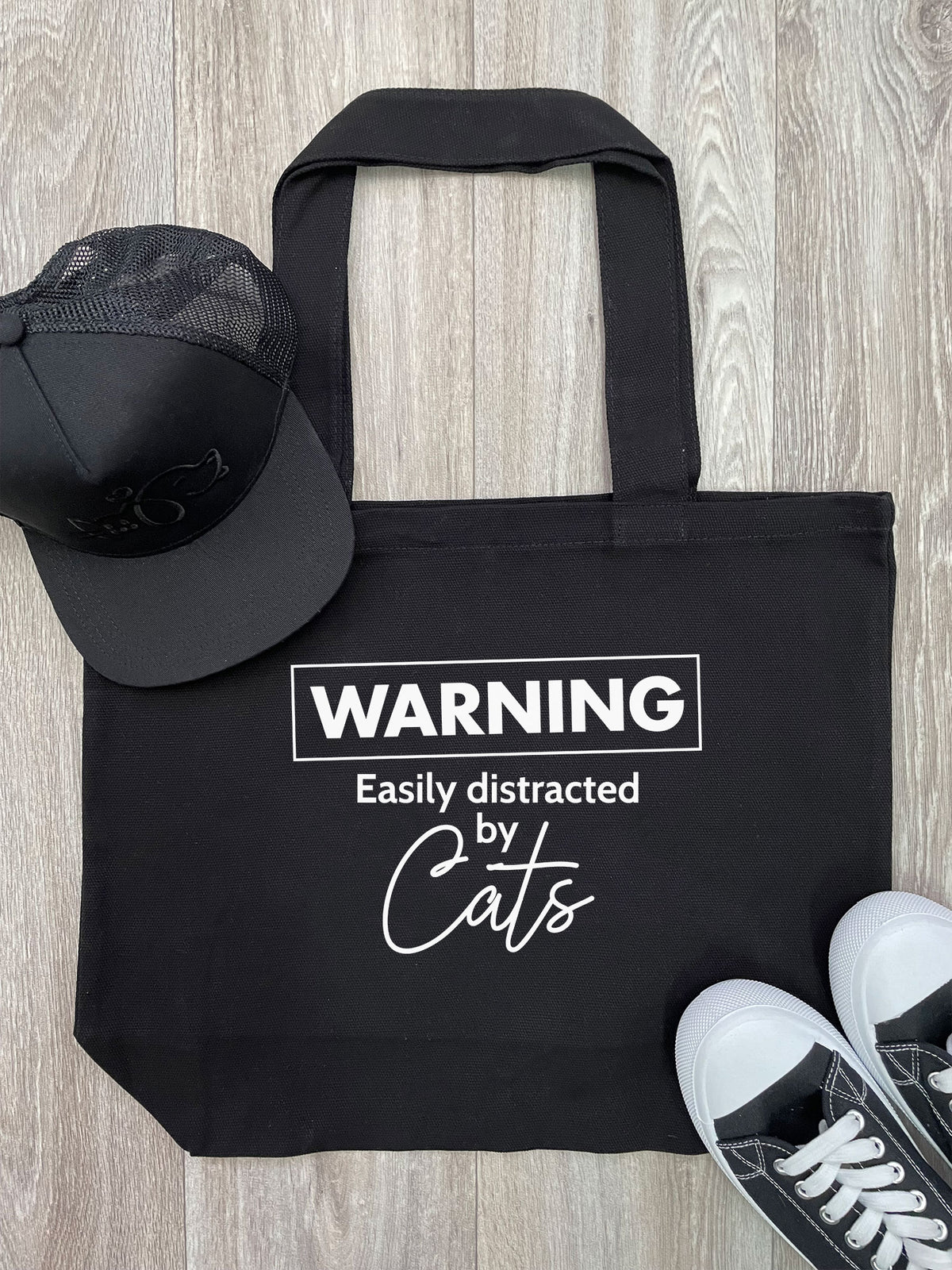 Warning. Easily Distracted By Cats Stella Tote Bag