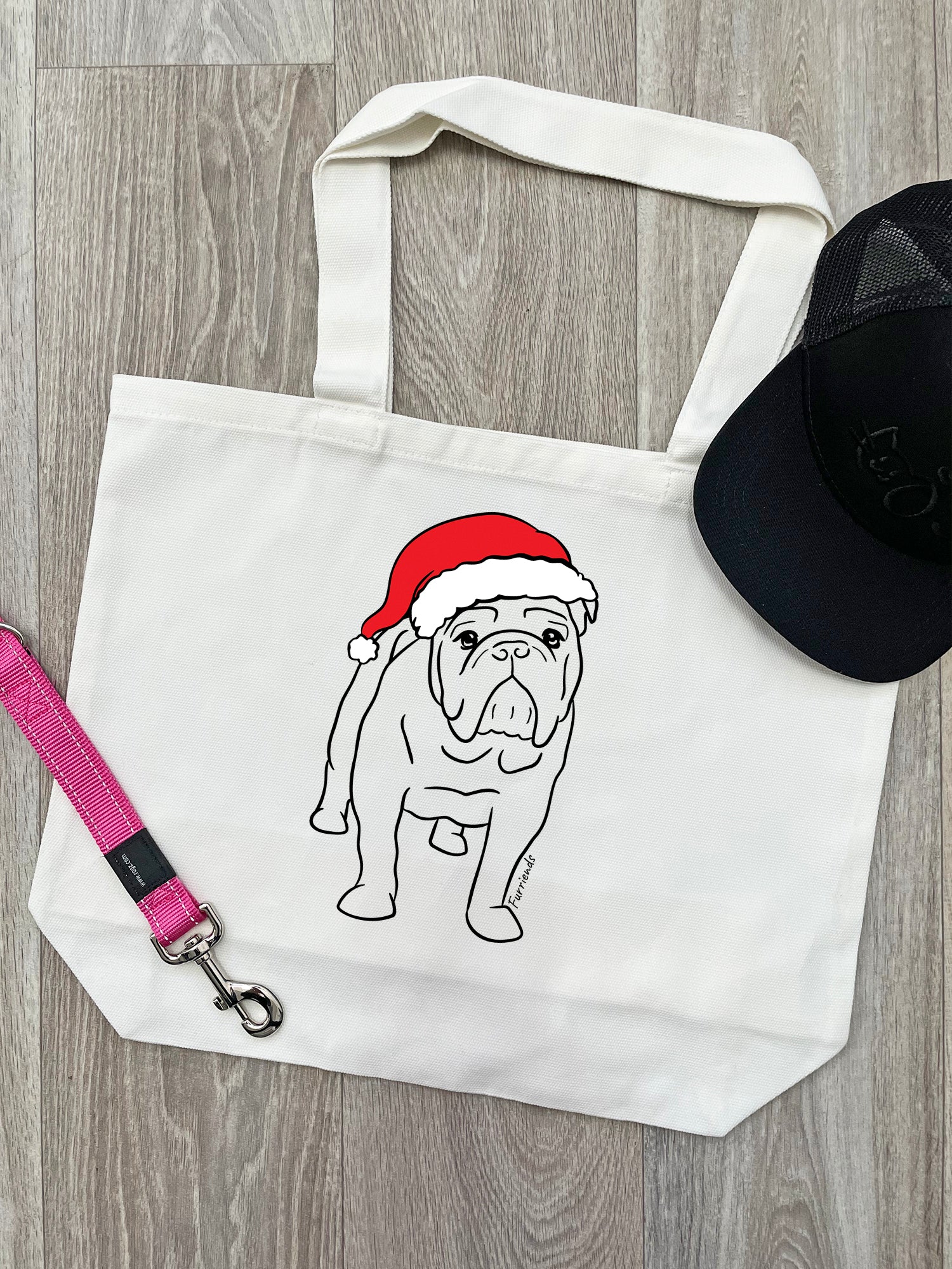 British Bulldog Christmas Edition Stella Tote Bag