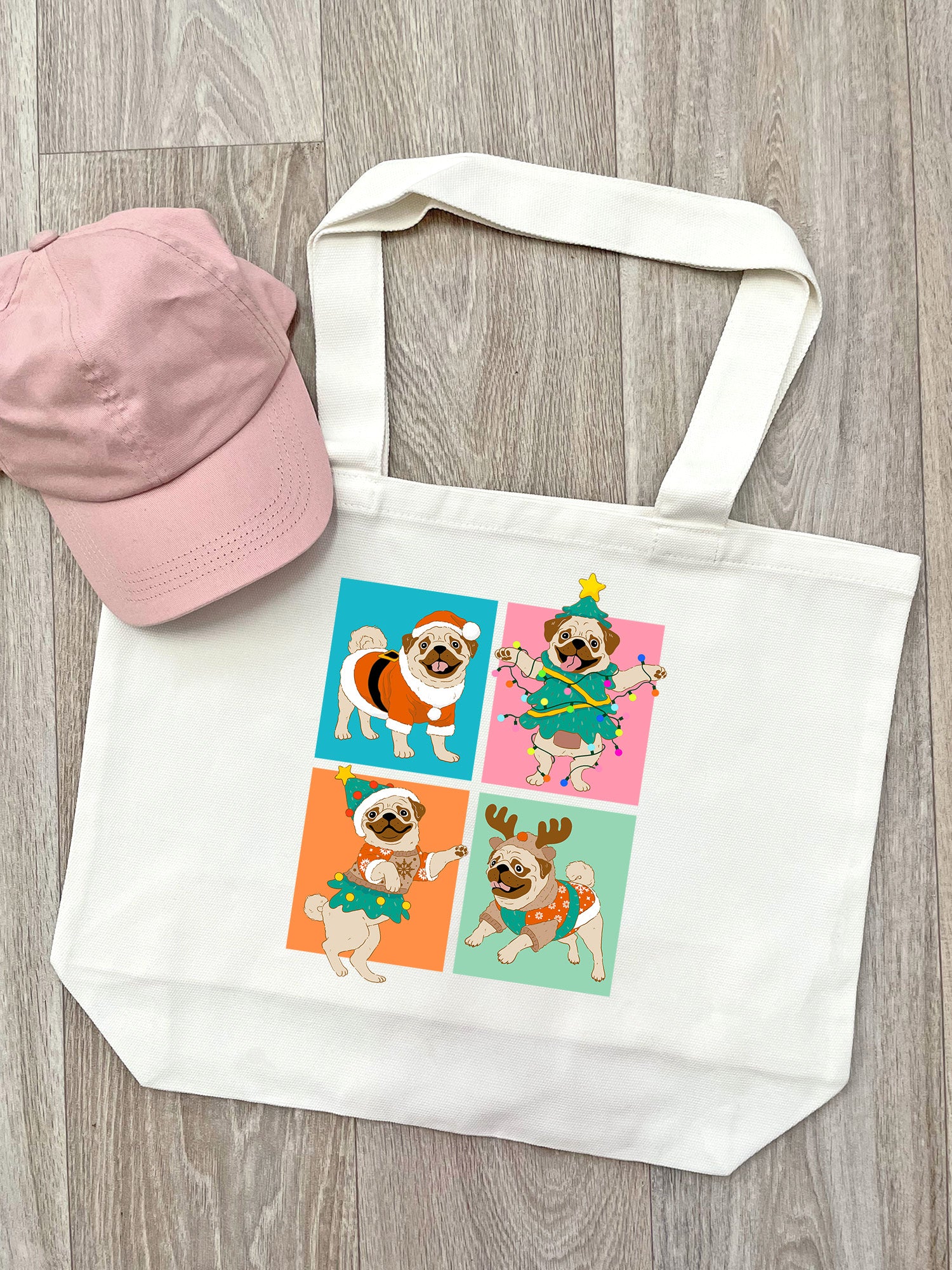 Pugmas Stella Tote Bag