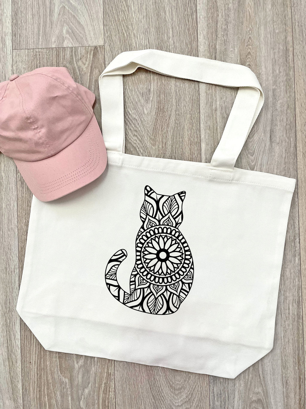 Cat Mandala Stella Tote Bag