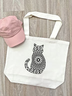 Cat Mandala Stella Tote Bag