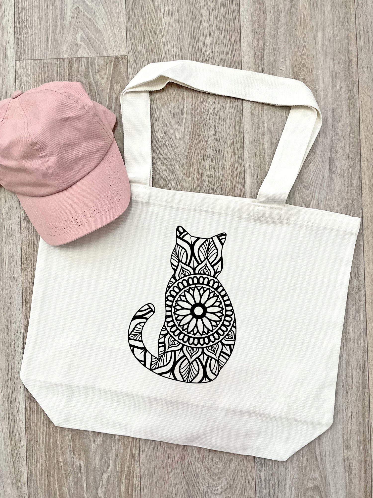 Cat Mandala Stella Tote Bag
