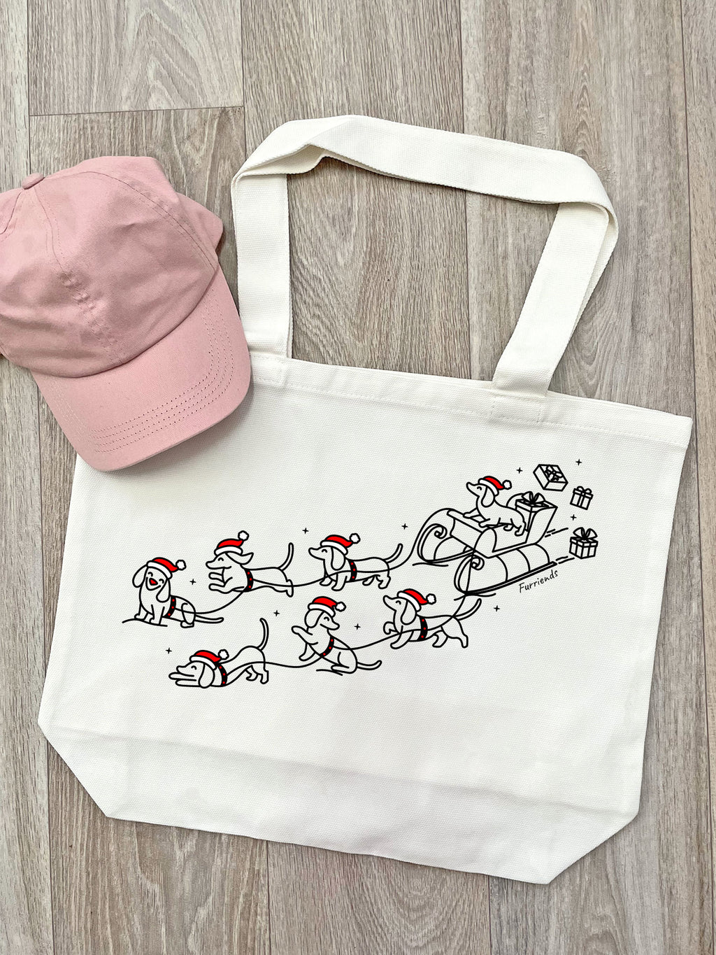 Dachshund Through The Snow Stella Tote Bag