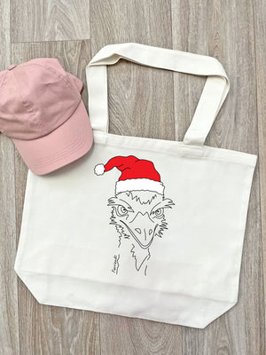 Emu Christmas Edition Cotton Canvas Shoulder Tote Bag