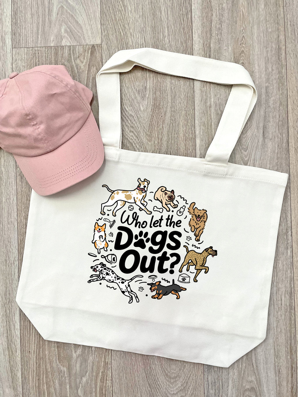 Who Let The Dogs Out? Stella Tote Bag