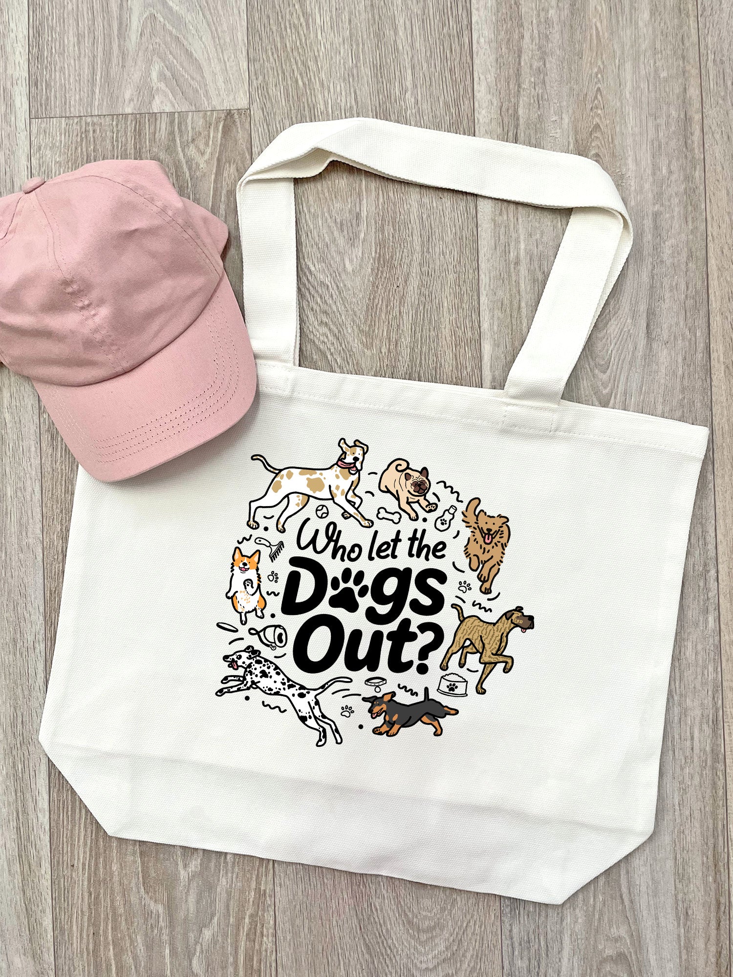 Who Let The Dogs Out? Stella Tote Bag