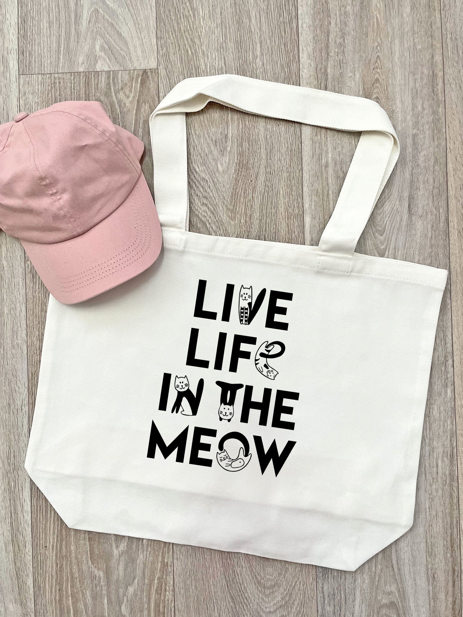 Live Life In The Meow Stella Tote Bag