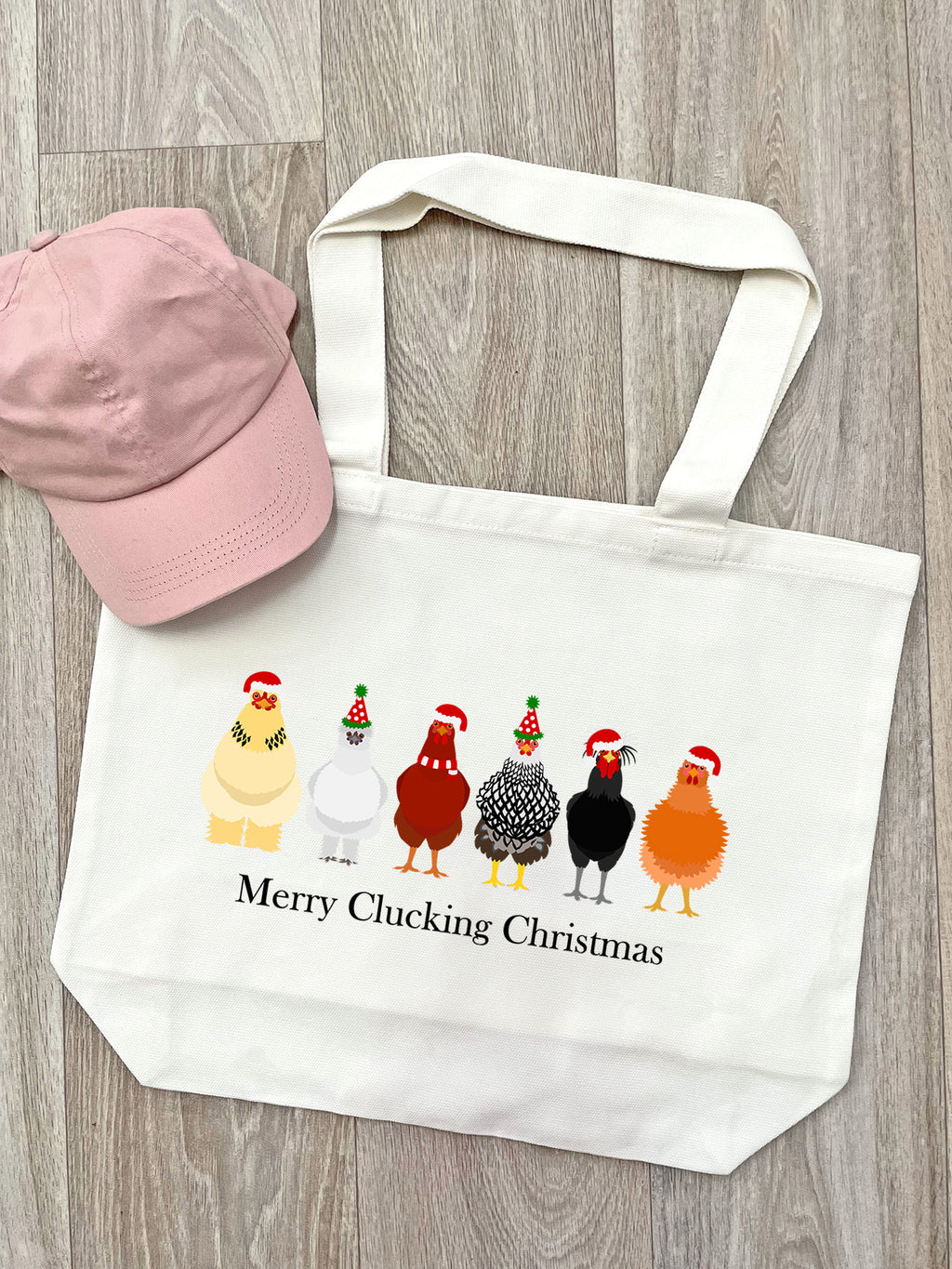 Merry Clucking Christmas Stella Tote Bag