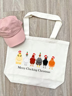 Merry Clucking Christmas Stella Tote Bag