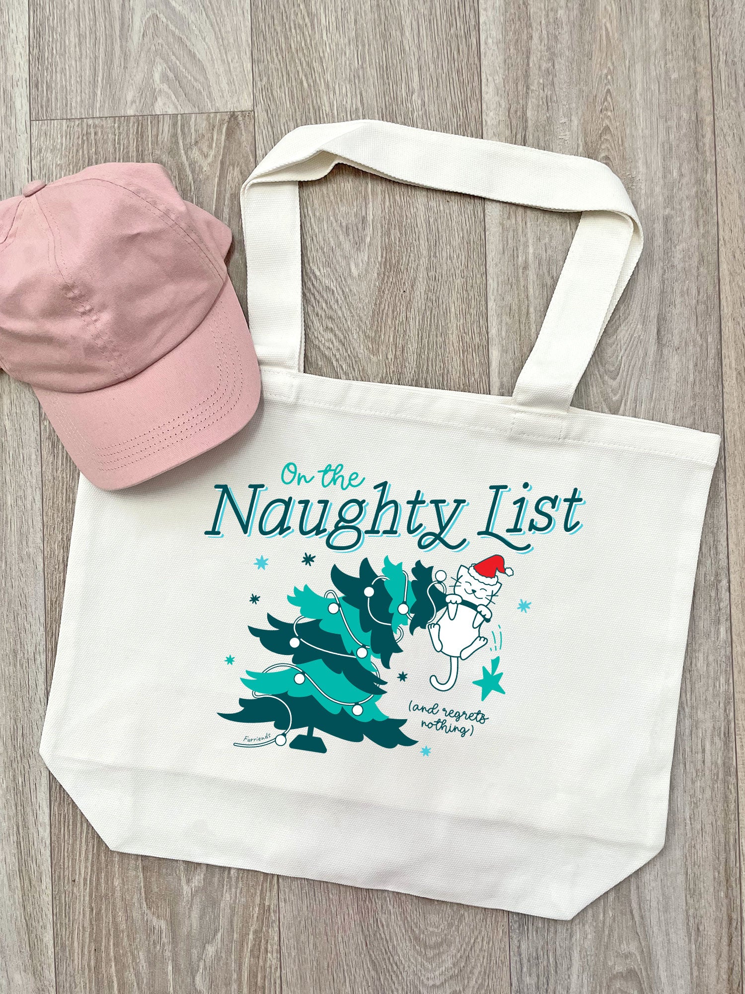 On The Naughty List - Cat Stella Tote Bag