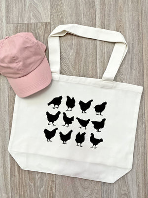 The Flock Cotton Canvas Shoulder Tote Bag