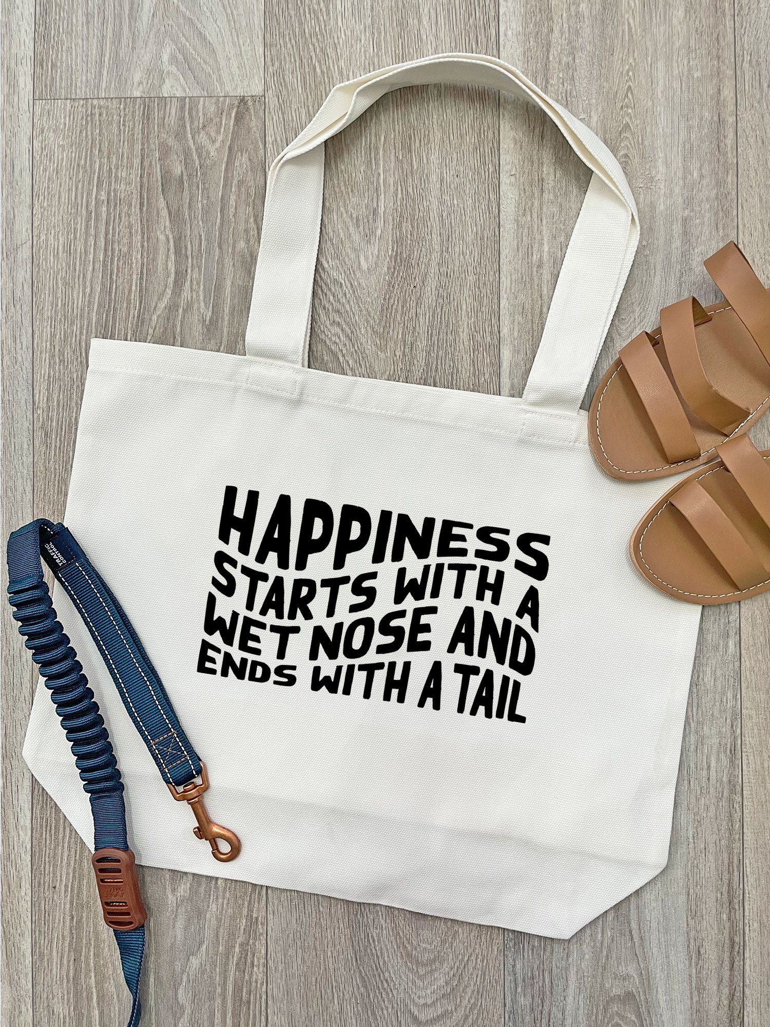 Happiness Starts With A Wet Nose And Ends With A Tail Stella Tote Bag