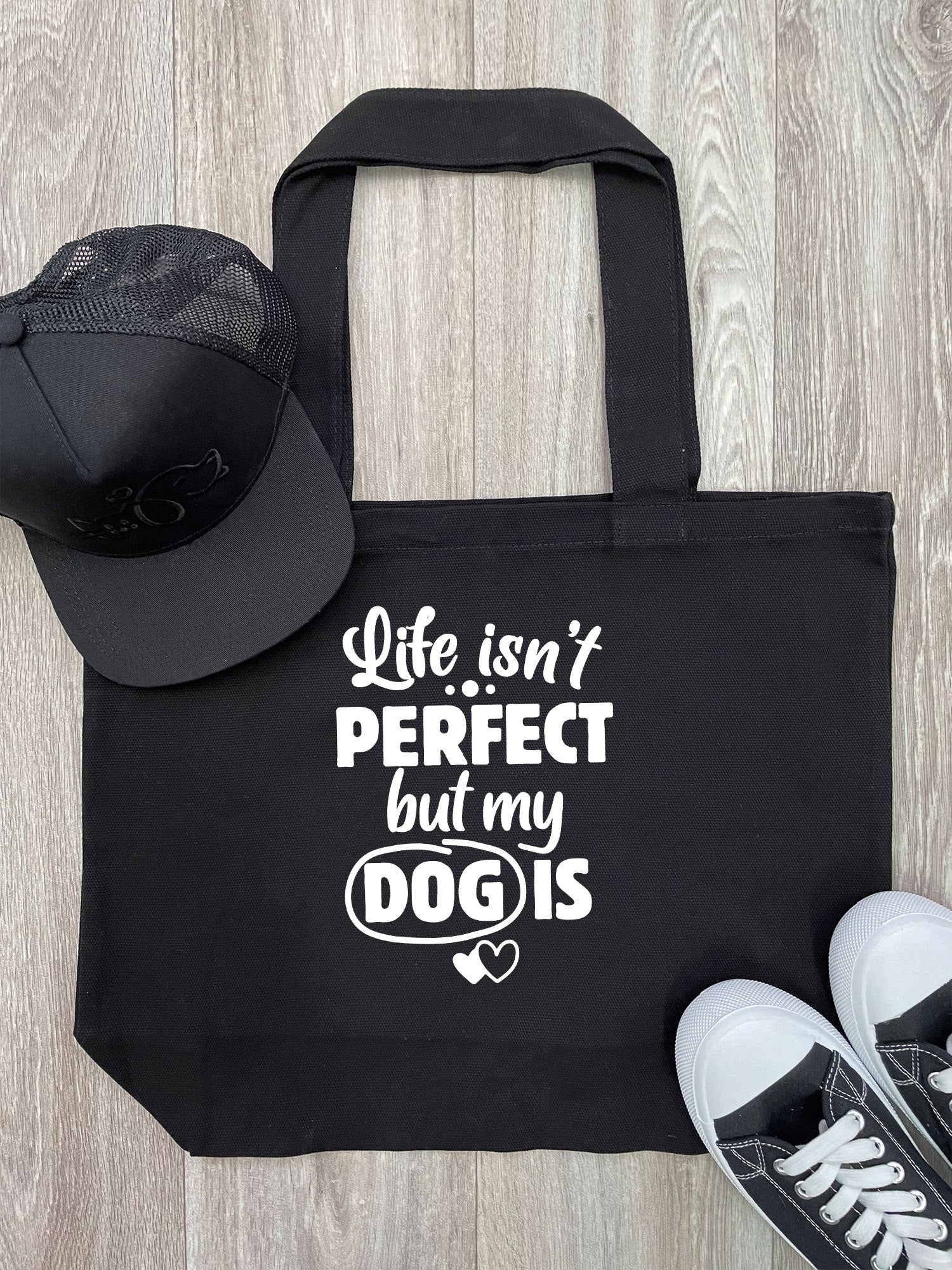 Life Isn't Perfect, But My Dog Is Stella Tote Bag