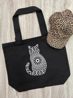 Cat Mandala Stella Tote Bag