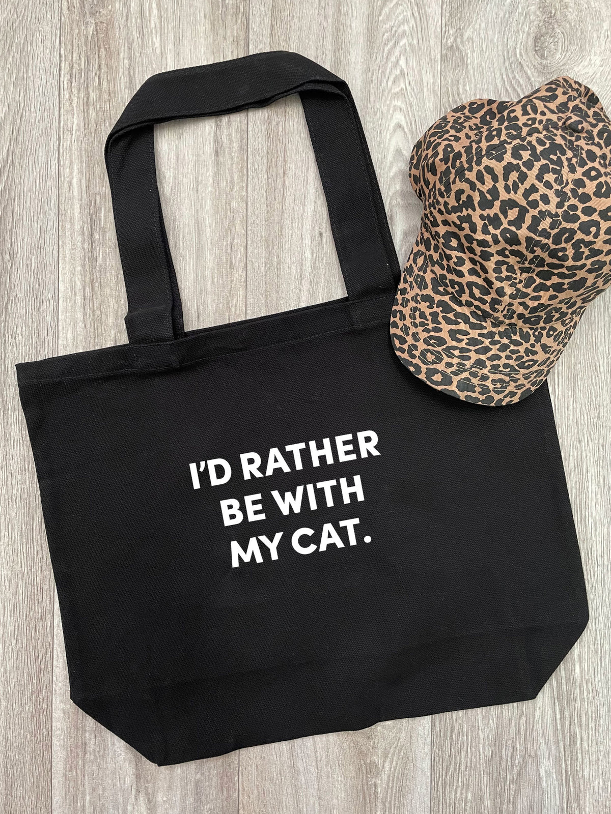 I&#39;d Rather Be With My Cat. Stella Tote Bag