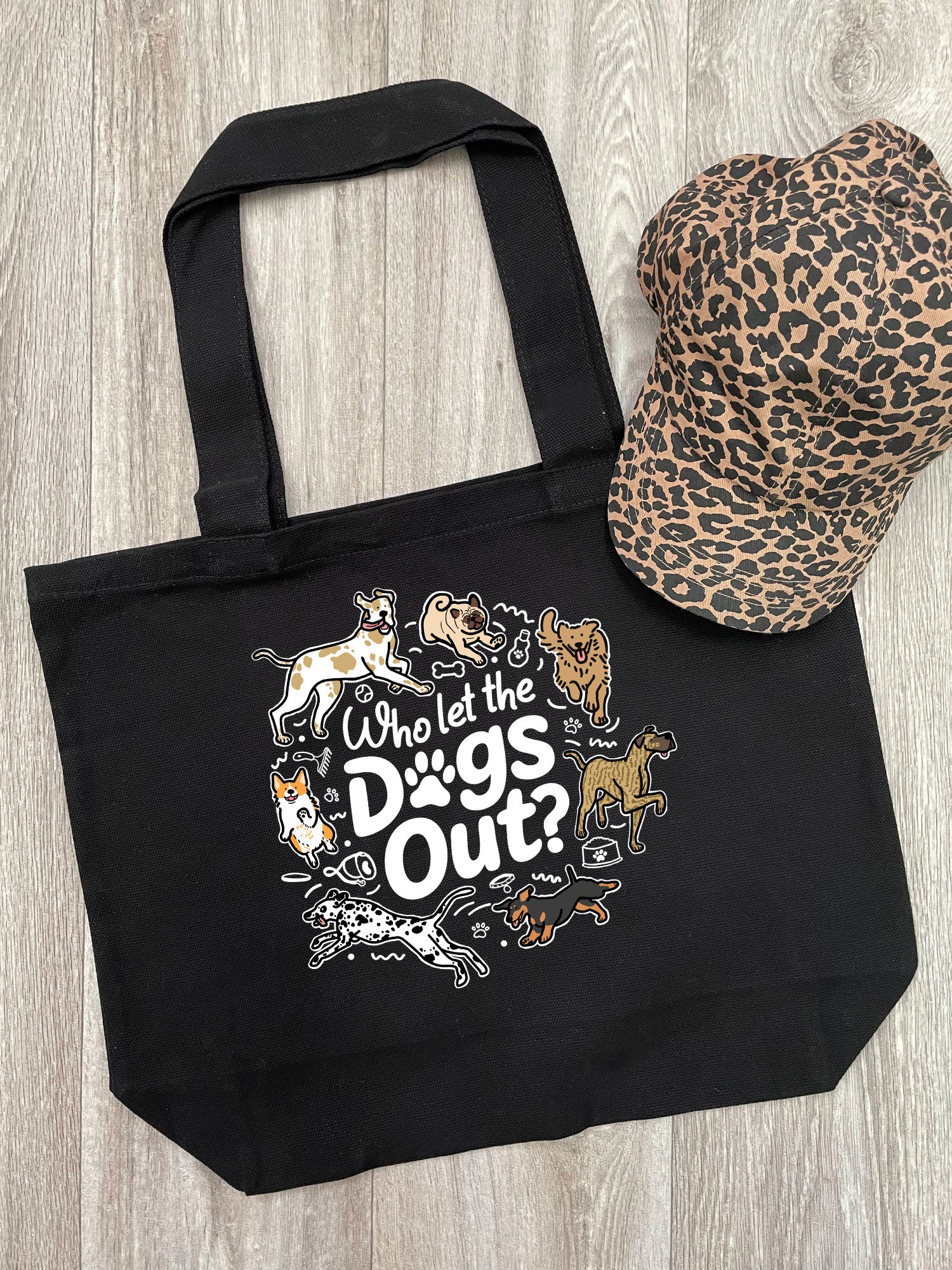 Who Let The Dogs Out? Stella Tote Bag