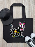 Sugar Skull Cat Stella Tote Bag