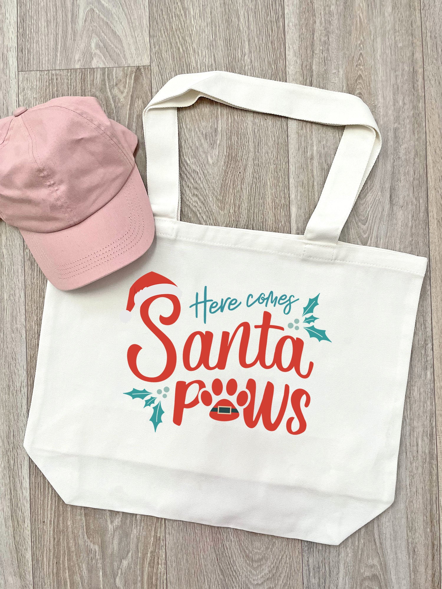 Here Comes Santa Paws Stella Tote Bag