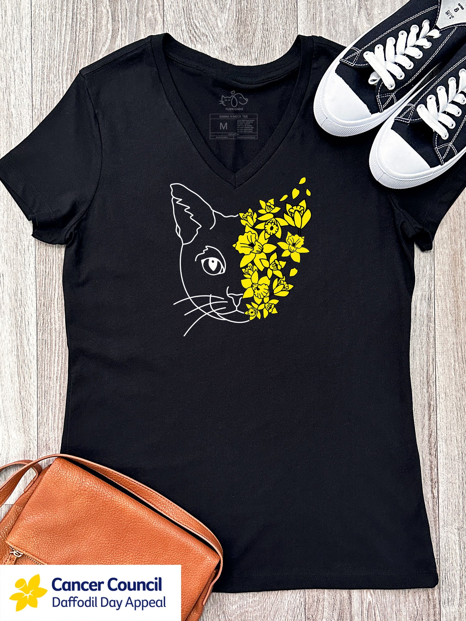 LIMITED EDITION Light After Dark Cat Emma V-Neck Tee