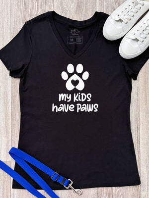 My Kids Have Paws Emma V-Neck Tee