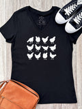 The Flock Emma V-Neck Tee