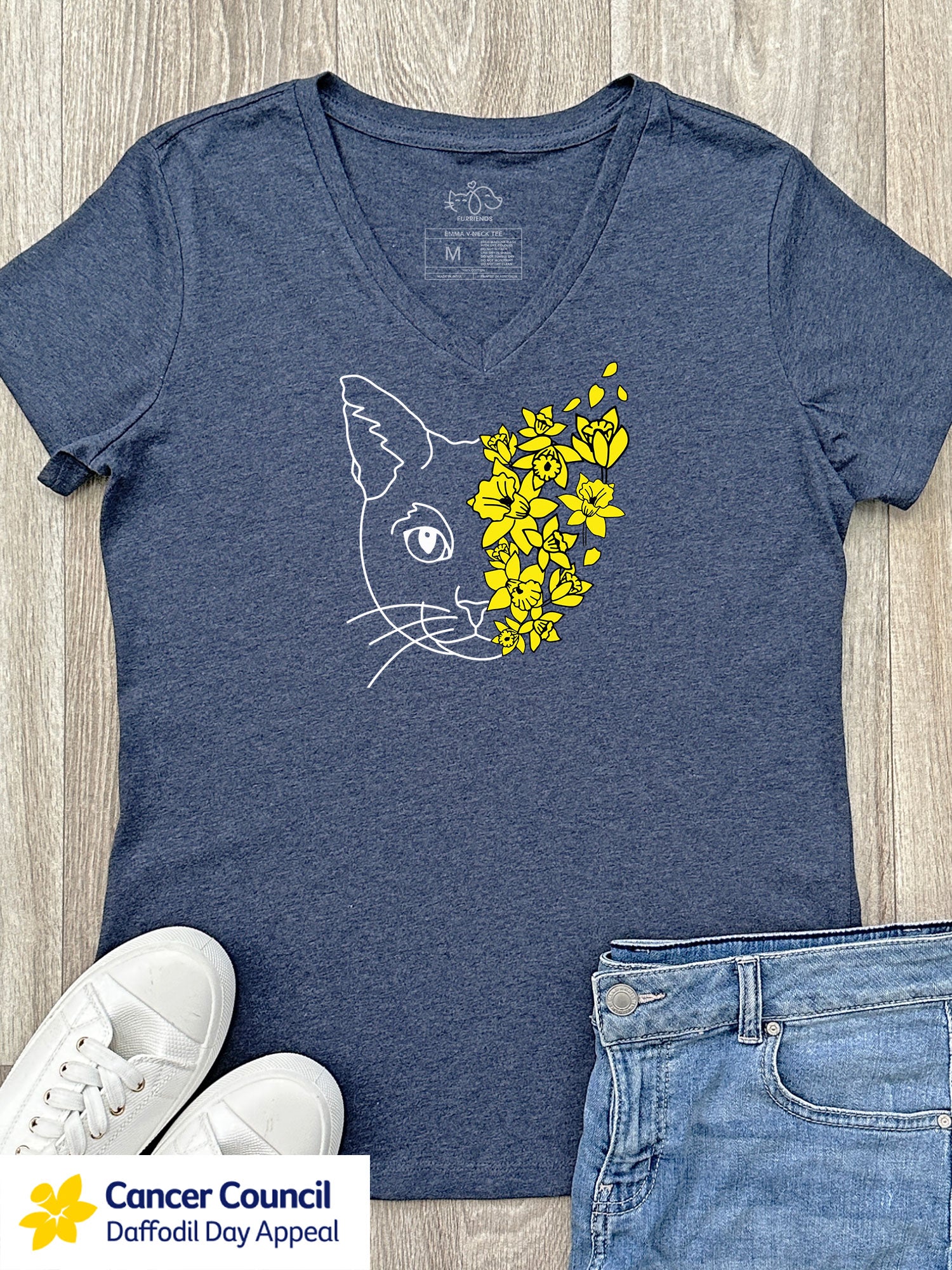 LIMITED EDITION Light After Dark Cat Emma V-Neck Tee
