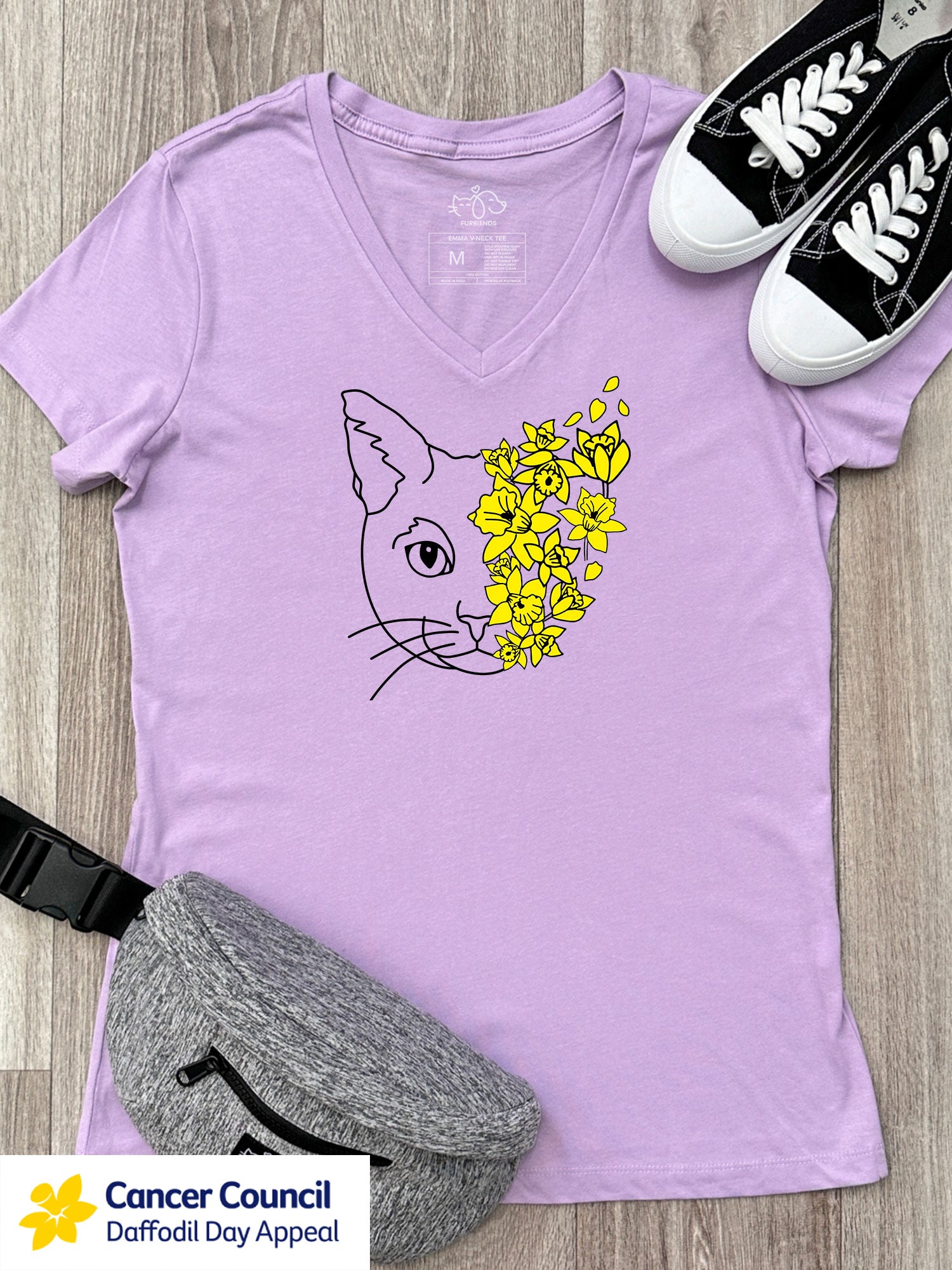 LIMITED EDITION Light After Dark Cat Emma V-Neck Tee