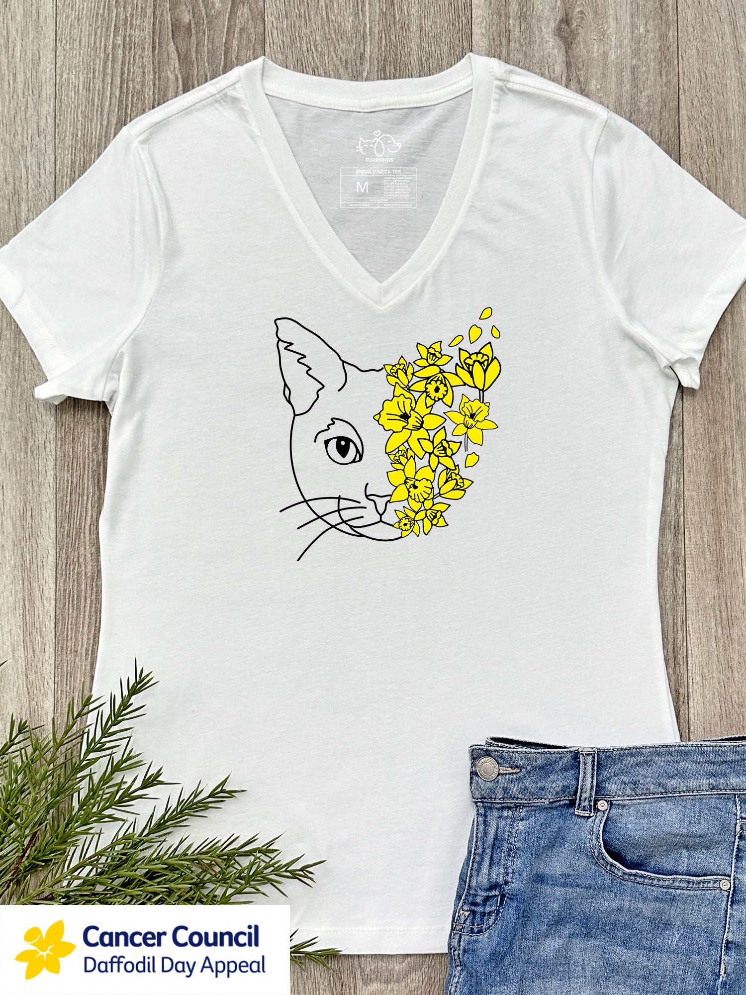 LIMITED EDITION Light After Dark Cat Emma V-Neck Tee