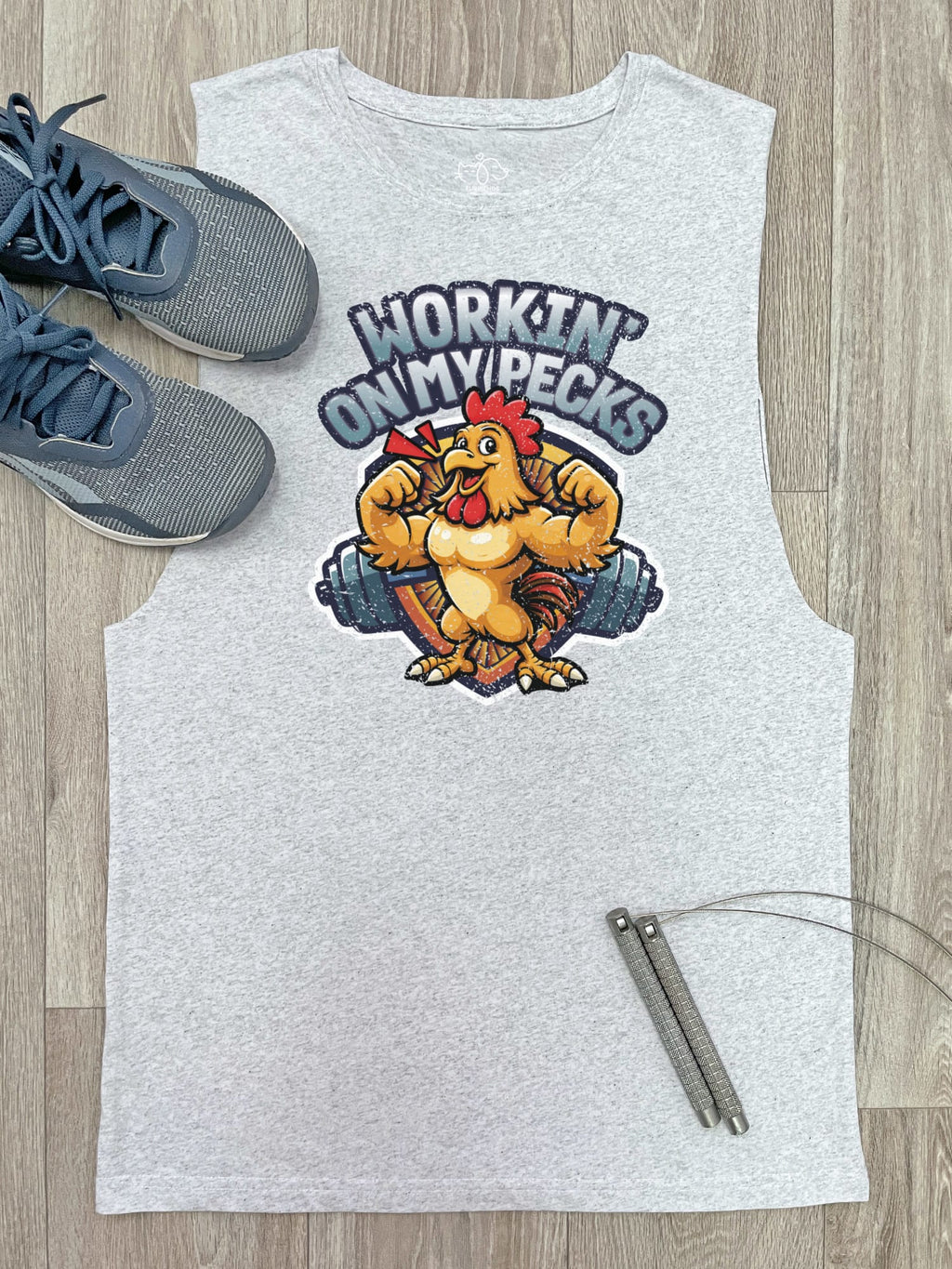 Workin On My Pecks Axel Drop Armhole Tank