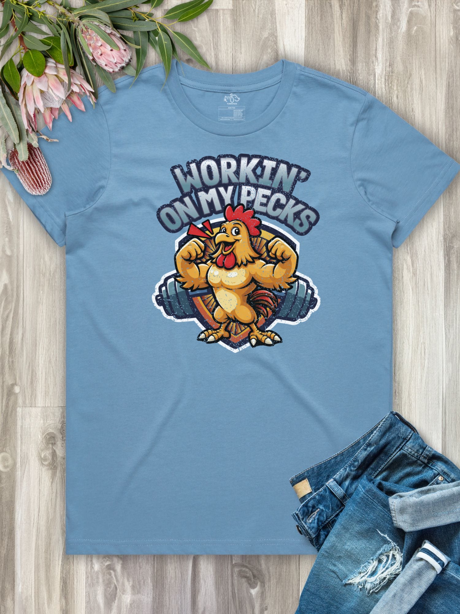 Workin On My Pecks Ava Women's Regular Fit Tee