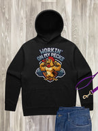 Workin On My Pecks Men's Comfort Hood