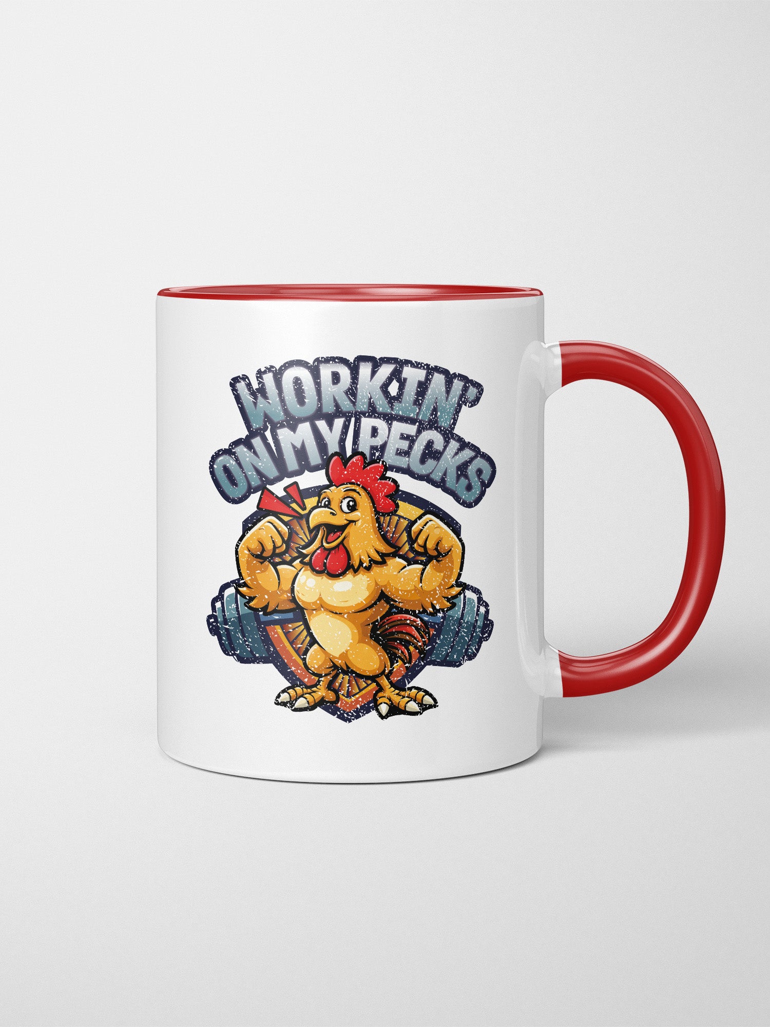 Workin On My Pecks Ceramic Mug