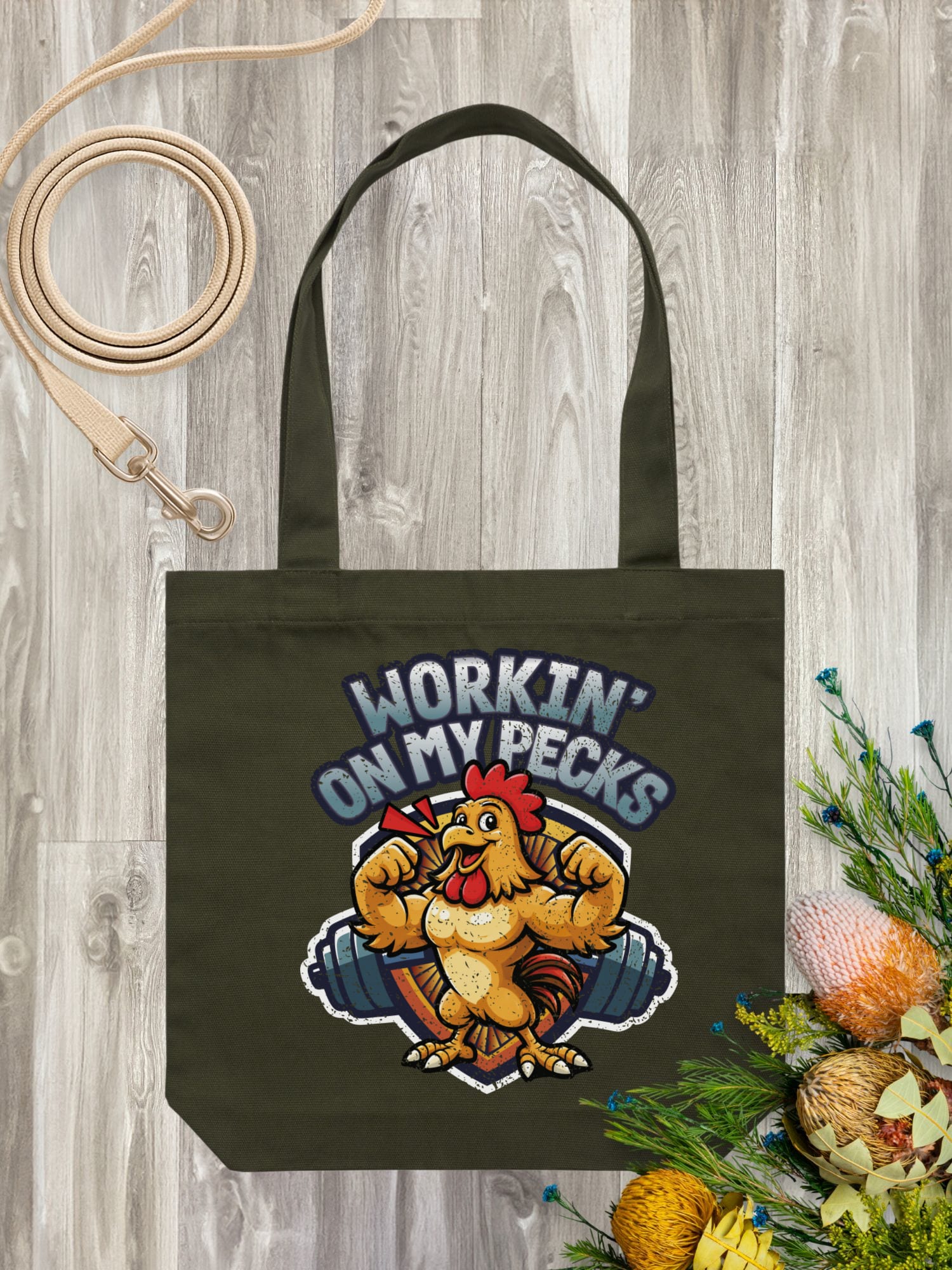 Workin On My Pecks Edith Tote