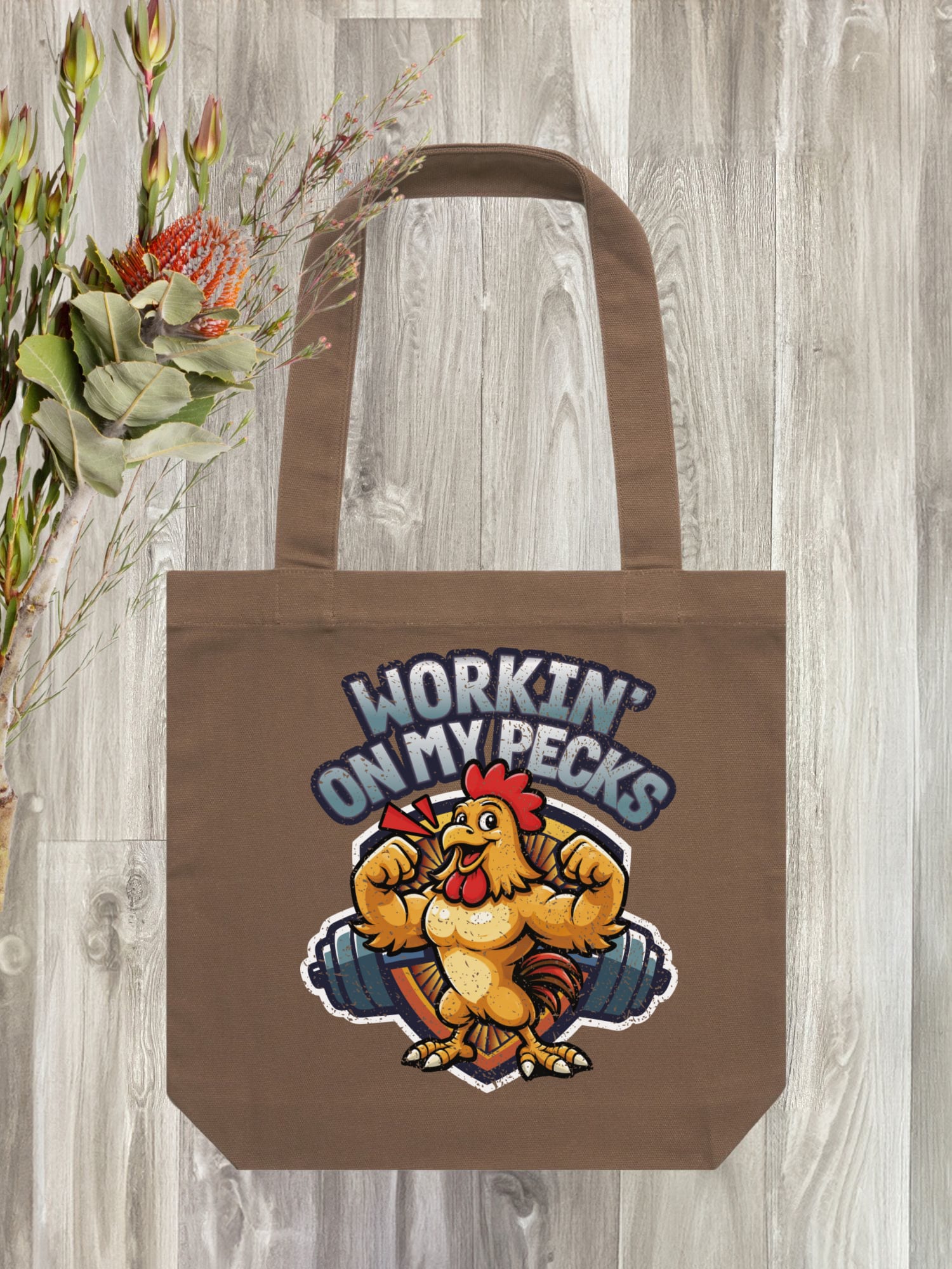 Workin On My Pecks Edith Tote