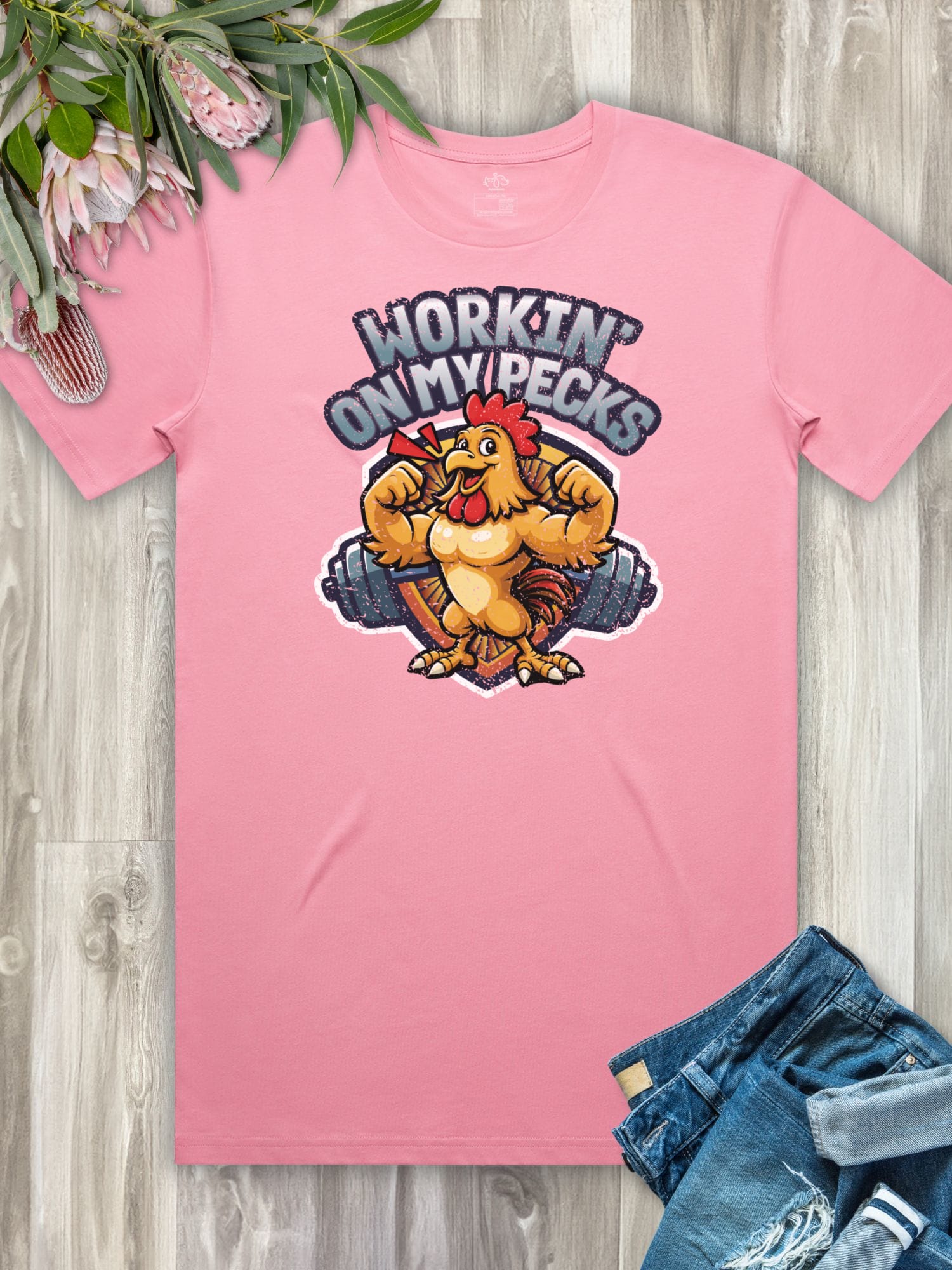 Workin On My Pecks Essential Unisex Tee