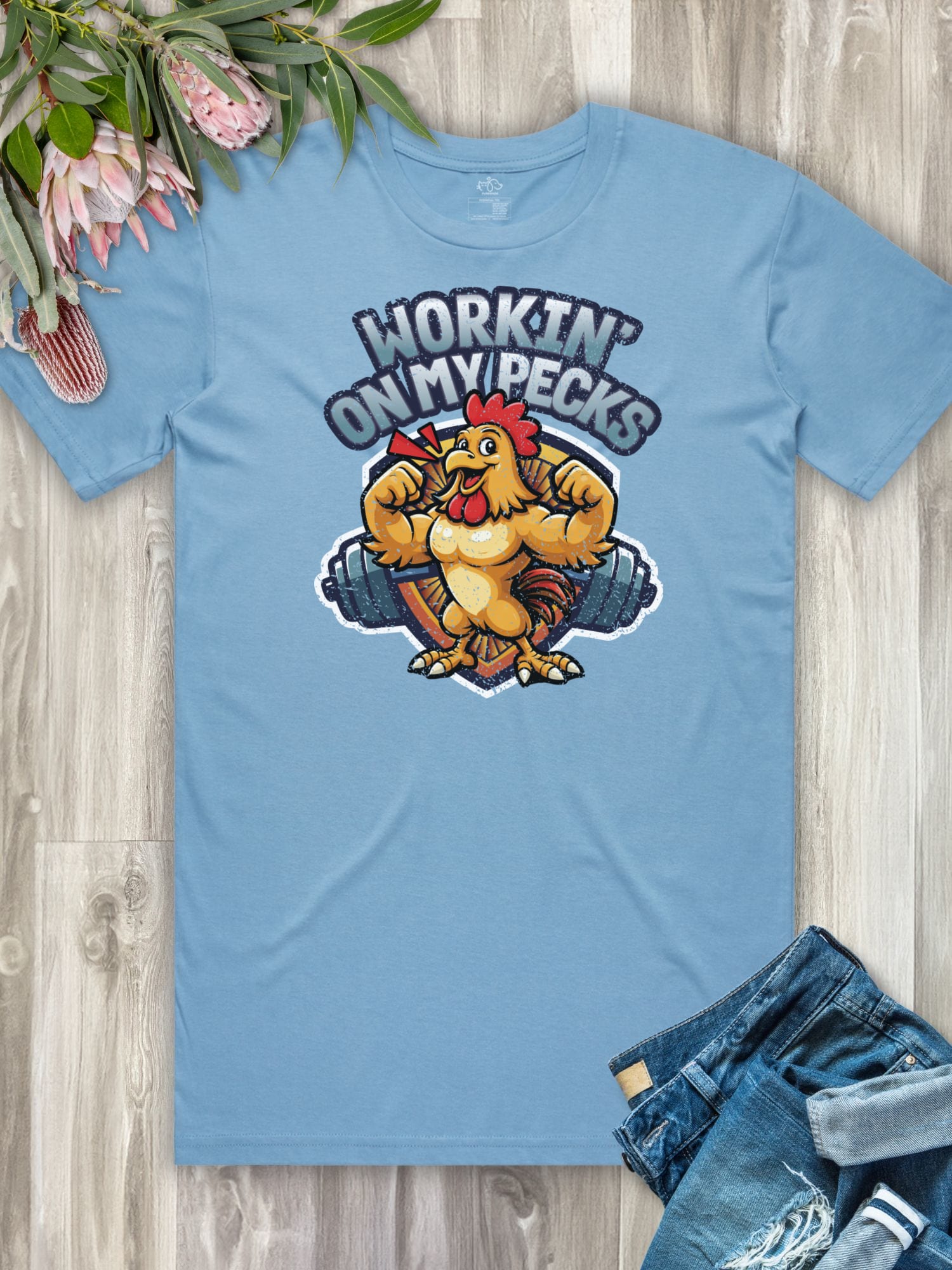 Workin On My Pecks Essential Unisex Tee